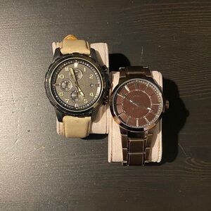 Fossil Black and Brown Men's Watches